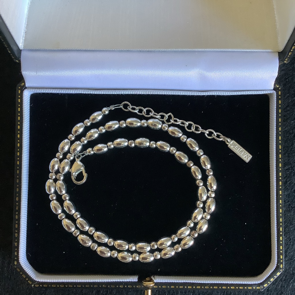 Vintage Napier Silver Beads Necklace 20$